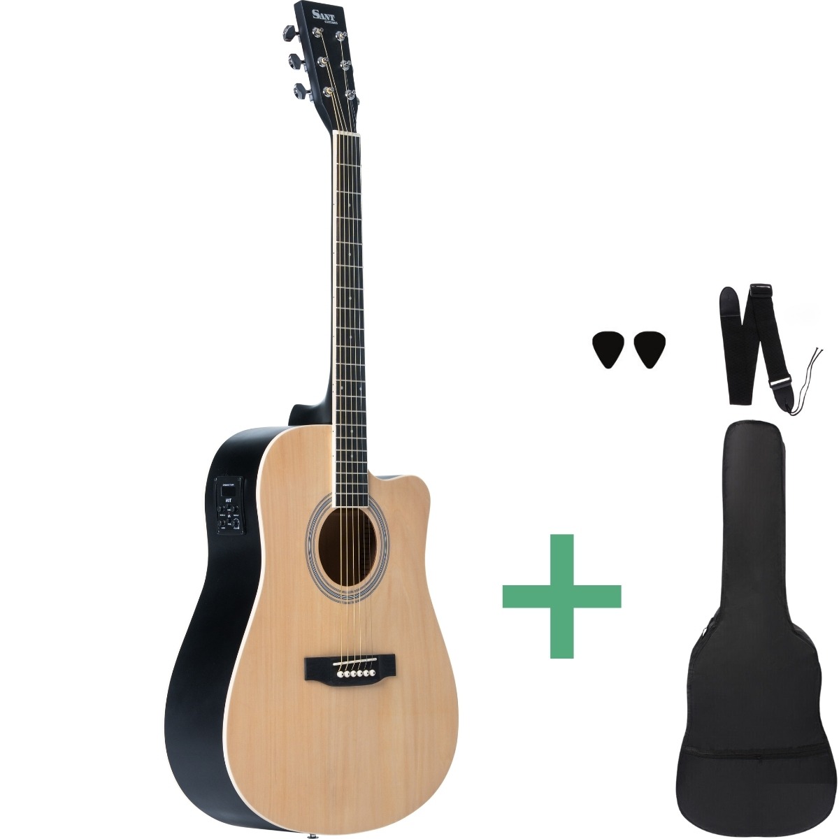 Sant Guitars AC-86EQ western-guitar med pickup
